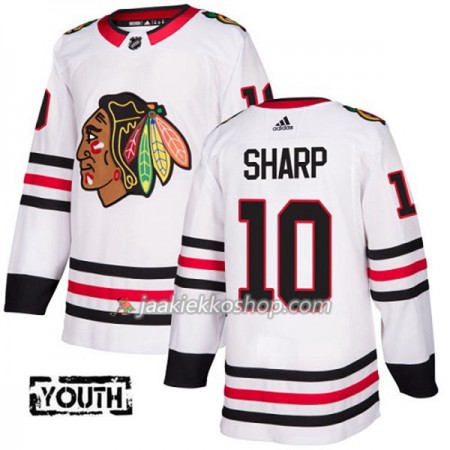 Lapsille NHL Chicago Blackhawks Pelipaita Patrick Sharp 10 Adidas 2017-2018 Valkoinen Authentic